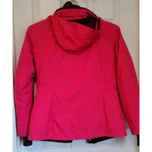 Columbia Jacket Womens Sm Pink Burgundy Interchange Omni Heat Puff Liner 3 In 1 - Picture 6 of 7